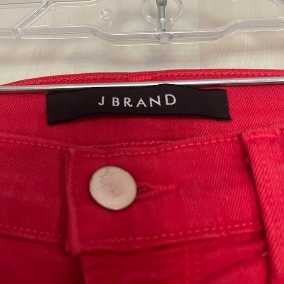 J Brand red skinny crop jeans, size 25 - Picture 5 of 15